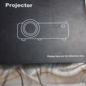 Portable Projector Box with Black Graphic